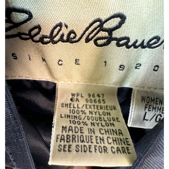 Eddie Bauer Womens Nylon Jacket Size L Dark Navy - Picture 4 of 11